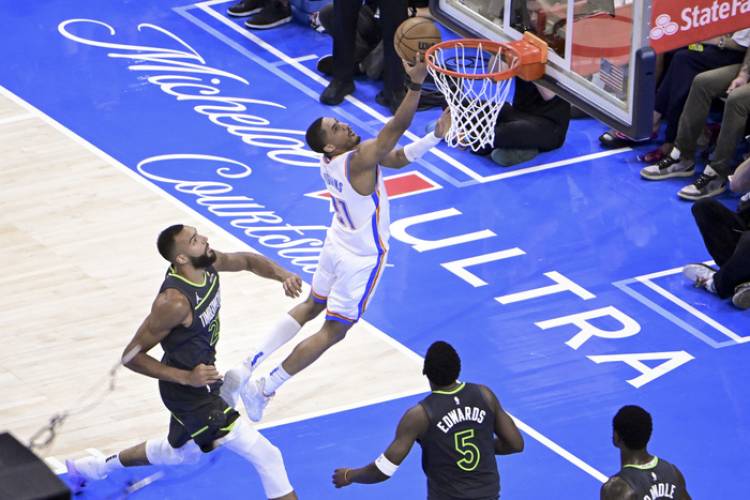 NBA: OKLAHOMA DIO EL PRIMER PASO ANTE MINNESOTA