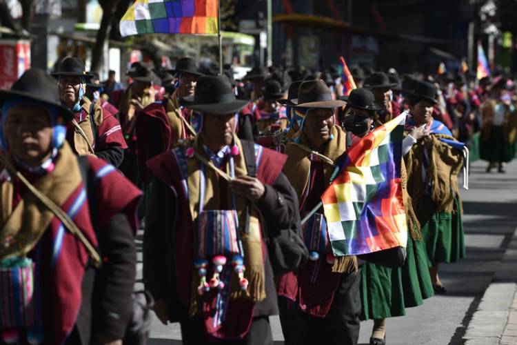 BOLIVIA: SEGUIDORES DE EVO MORALES MARCHAN PARA EXIGIR SU INSCRIPCIÓN COMO CANDIDATO