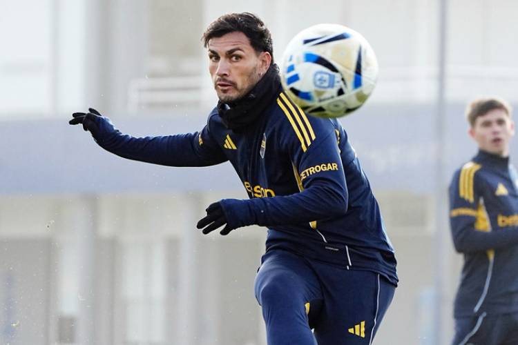 BOCA VOLVIÓ A LAS PRÁCTICAS CON RUSSO Y LOS JUGADORES EN OBSERVACIÓN