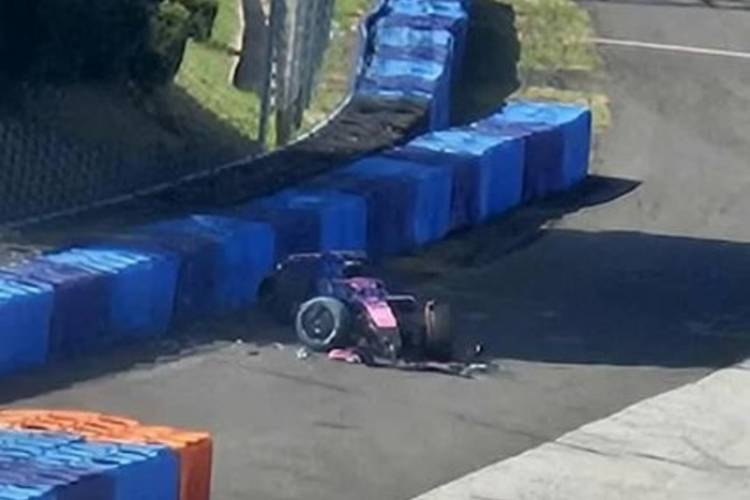 FRANCO COLAPINTO SUFRIÓ UN ACCIDENTE EN LAS PRUEBAS DE NEUMÁTICOS DE ALPINE EN HUNGRÍA