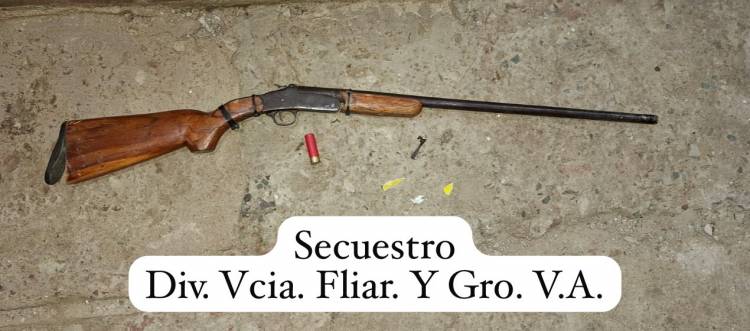 VILLA ÁNGELA: AMENAZÓ CON UN ARMA A SU PAREJA Y A SU HIJA: FUE DETENIDO