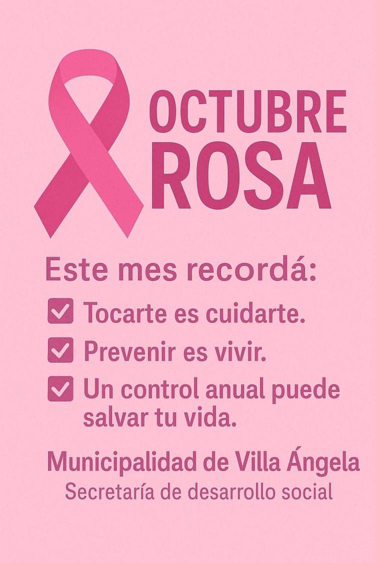 MUNICIPALIDAD DE VILLA ÁNGELA: LAURA GARCÍA NIZ HABLÓ SOBRE EL MES DE CONCIENTIZACIÓN DEL CÁNCER DE MAMA Y EL VETO POR EL CAMIÓN ATMOSFÉRICO