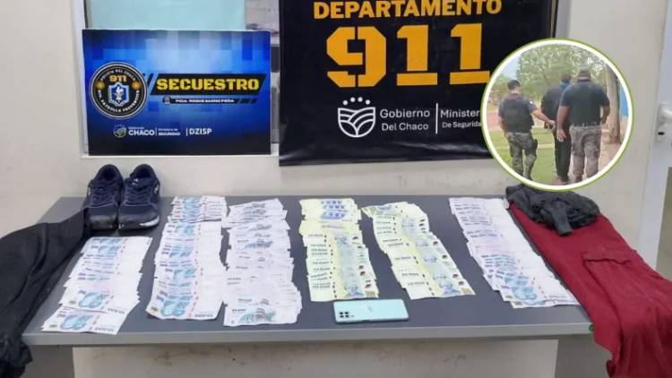 "CHUKY" ROBÓ CINCO MILLONES DE PESOS: NO ALCANZÓ A GASTAR EL DINERO Y LO ATRAPARON LAS AUTORIDADES