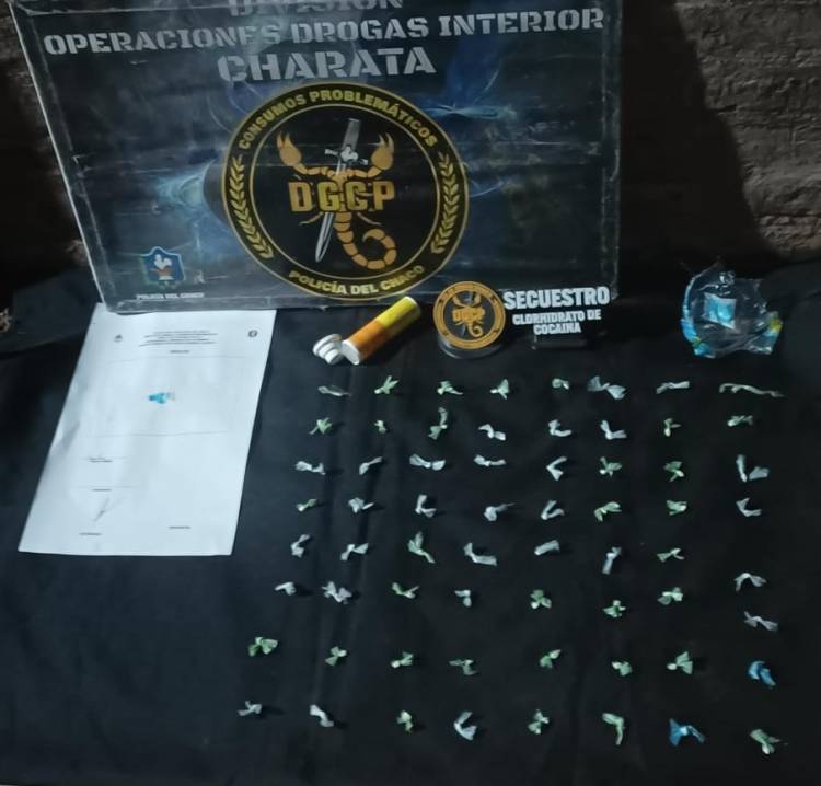 SECUESTRAN 64 “BOCHITAS” DE COCAÍNA EN UN OPERATIVO PREVENTIVO