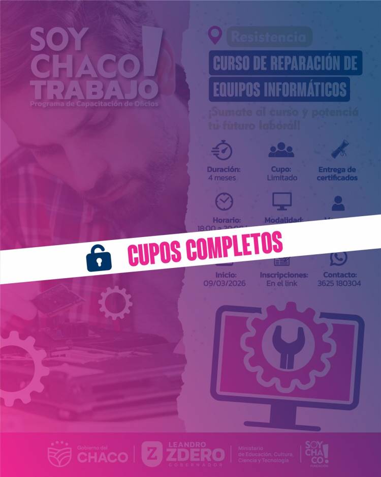 CONVOCATORIA RÉCORD: FUNDACIÓN SOY CHACO FINALIZÓ INSCRIPCIONES CON MILES DE INTERESADOS