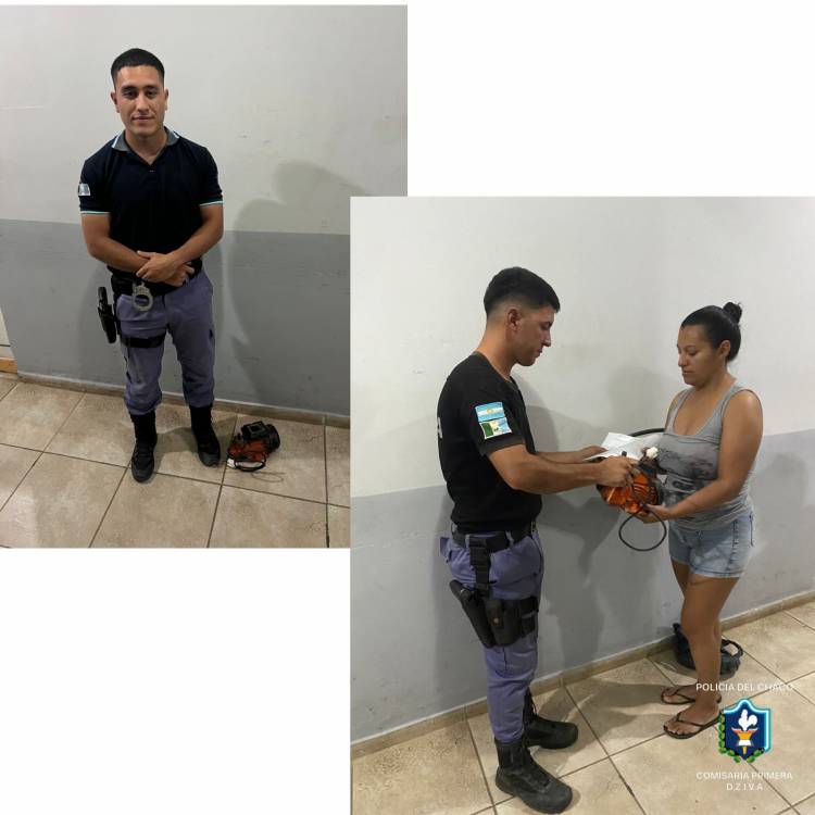 VILLA ÁNGELA: LA POLICÍA RECUPERÓ UNA BOMBA DE AGUA QUE FUE ROBADA