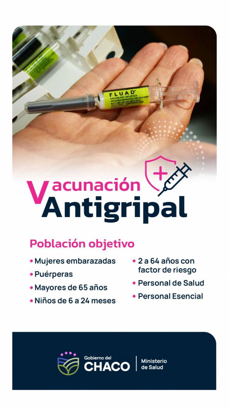 VACUNACIÓN ANTIGRIPAL: SALUD RECUERDA LA IMPORTANCIA DE INMUNIZAR A LOS GRUPOS DE RIESGO