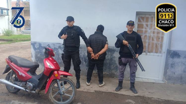 VILLA ÁNGELA: RECUPERAN MOTOCICLETA ROBADA Y DEMORAN AL PRESENTE AUTOR 
