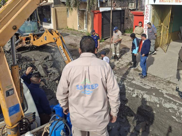 SAMEEP EJECUTÓ MÚLTIPLES REPARACIONES Y OBRAS PARA MEJORAR EL SERVICIO EN RESISTENCIA