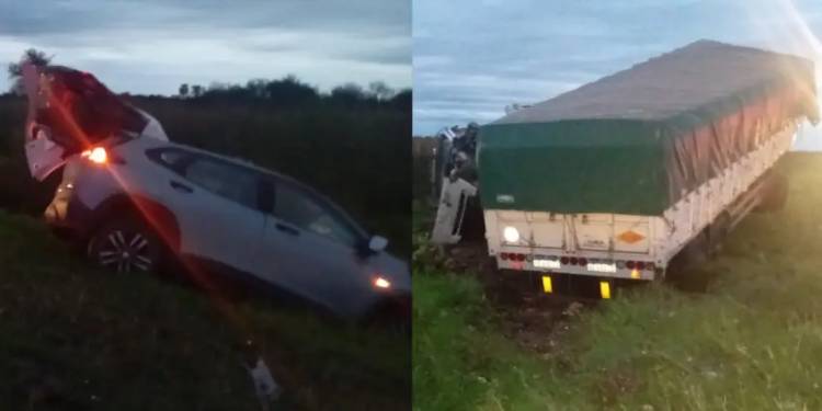 UNA MUJER MURIÓ TRAS UN TRIPLE CHOQUE ENTRE DOS CAMIONES Y UNA CAMIONETA EN MACHAGAI