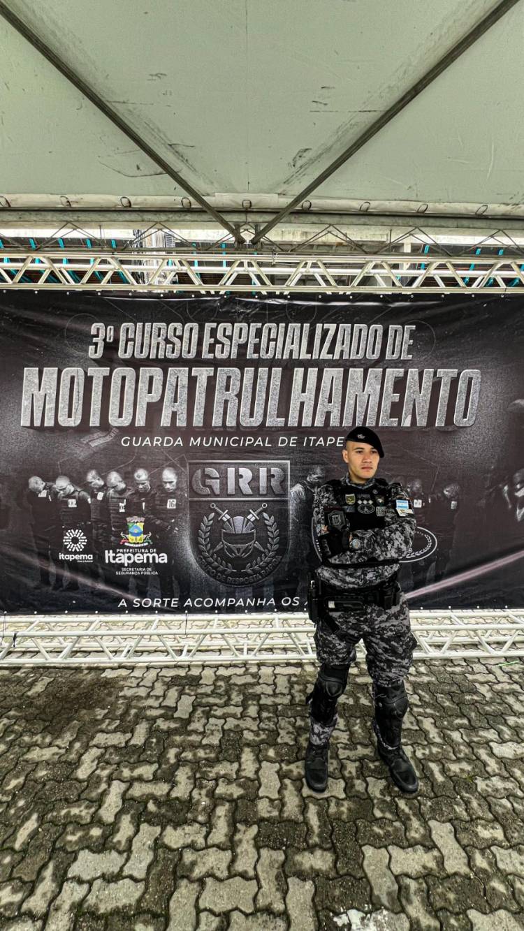 OFICIAL DE LA POLICÍA DEL CHACO COMPLETÓ UN CURSO INTERNACIONAL DE MOTOPATRULLAMENTO EN BRASIL